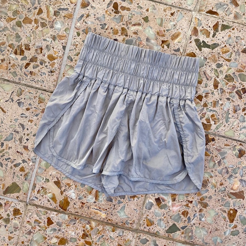 Free People Movement High Rise Grey Athletic Shorts - Picture 3 of 4